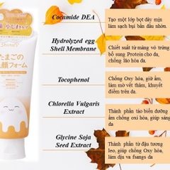 SRM Shinas Super White Egg Facial Wash Nhật Bản Tuýp 120g