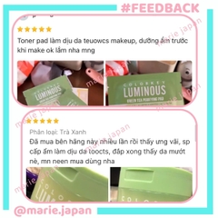 Toner Pad Colorkey Luminous Hỗ Trợ Cấp Ẩm Làm Dịu Dưỡng Sáng  Cho Da Dầu Mụn Green Tea Purifying Pad Hộp 60 Miếng-TẶNG 1 SAMPLE TONER PAD