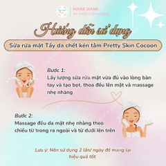 Sữa Rửa Mặt Kén Tằm Tẩy Da Chết Pretty Skin Cocoon Pore Scrub Foam Sạch Sâu Se Khít Lỗ Chân Lông Hàn Quốc - Tuýp 150ml