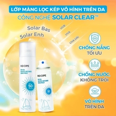 Xịt Chống Nắng Recipe Phyto Water Defense Sun Spray Bảo Vệ Da Dưỡng Ẩm Chống Nước Không Trôi Hàn Quốc