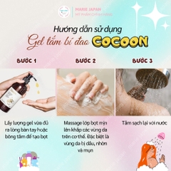 Gel Tắm Bí Đao Cocoon Giúp Giảm Mụn Lưng Winter Melon Shower Chai 310ml