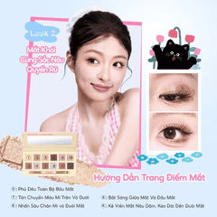 Bảng Phấn Mắt 12 Màu Đa Năng Colorkey, Kèm Cọ Tiện Lợi  Bloom Chase 12-Color Eyeshadow Palette 17.7g