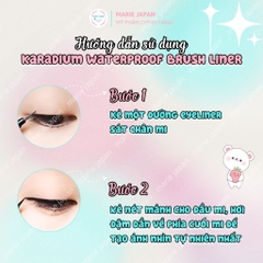 Bút Kẻ Mắt Dạ Karadium Waterproof Brush Liner Black Hàn Quốc