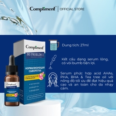 Serum Compliment No Problem AHA BHA PHA Giảm Mụn Mờ Thâm Da Dầu Mụn 27ml
