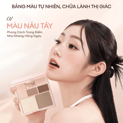 Bảng Phấn Trang Điểm Colorkey 7 Màu, Đa Năng, Phấn Mịn Dễ Tán, Nhỏ Gọn, Phù Hợp Makeup Hàng Ngày