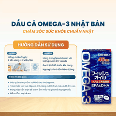 Dầu Cá Omega 3 Orihiro Nhật Bản 180 Viên