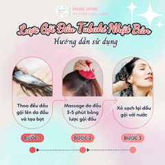 Lược Gội Đầu Tubaki Massage Làm Sạch Da Đầu Tơi Tóc Nhật Bản