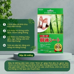 Miếng Dán Thải Độc Chân Toplan Nhật Bản - 30 miếng
