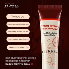 Kem Dưỡng Retinol 0.1/ 0.3 Beldora 299 Prime Retinol Activator - 35ml