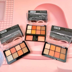 Set Phấn Mắt & Má Hồng ODBO 8 Ô Tông Cam Siêu Đẹp Eyeshadow And Blush Od1022 Thái Lan 20g