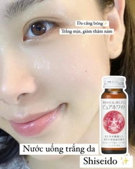 Nước Uống Trắng Da Shiseido Collagen Pure White Nhật Bản Lốc 10 Lọ x 50ml