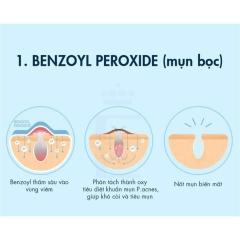 Kem Chấm Mụn Benzac AC5 5% Benzoyl Preoxide Hỗ Trợ Gom Cồi Mụn Giảm Sưng Viêm Hiệu Quả Pháp - Tuýp 15g