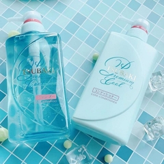 Set Gội Xả Tsubaki Premium Cool Mát Lạnh Sạch Dầu Chai 490ml