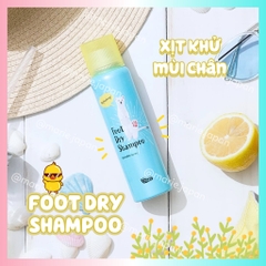 Xịt Khử Mùi Hôi Chân Foot Dry Shampoo Giúp Chân Khô Thoáng Sạch Thơm Nhật Bản 60g