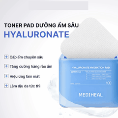 Toner Pad Mediheal Sạch Sâu Dưỡng Ẩm Sáng Da Hàn Quốc Hộp 100 Miếng