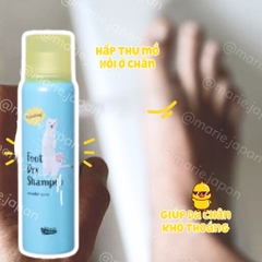 Xịt Khử Mùi Hôi Chân Foot Dry Shampoo Giúp Chân Khô Thoáng Sạch Thơm Nhật Bản 60g