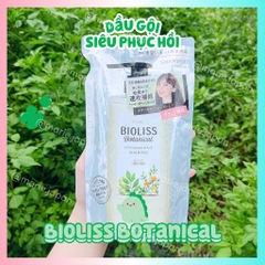 Dầu Gội Siêu Phục Hồi Kose Bioliss Botanical Giảm Hư Tổn Thơm Mềm Tơi Phồng Tóc Nhật Bản Túi 340ml