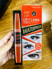 Mascara Sivanna 2 Đầu Nối Cong Dài Dày Mi Super Model 5X Long 30ml