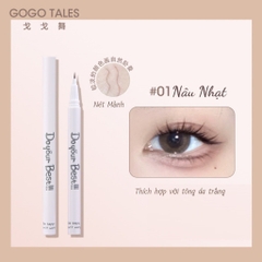 Bút Kẻ Bọng Mắt Gogo Tales Nét Mảnh Chống Nước Tốt Chính Hãng
