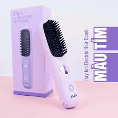 Lượt Điện Chải Tóc Jary Ion Electric Hair Comb  Không Dây Ion Âm Gỡ Rối Suôn Mượt, Tạo Kiểu Siêu Dễ