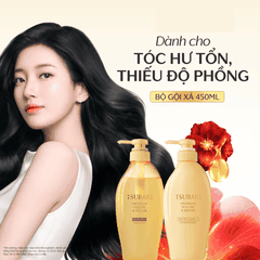 Dầu Gội Xả Tsubaki Premium Phục Hồi Giảm Gãy Rụng Cho Tóc Hư Tổn Nhật Bản
