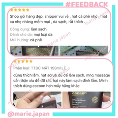 Combo Cocoon 2 Món 1 Xịt Dưỡng Sen Cocoon Hậu Giang 100ml  + 1 Tẩy TBC Mặt Cocoon Tuýp 150ml