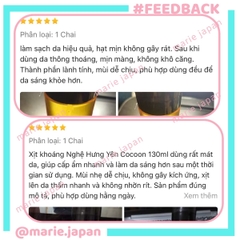 Xịt Khoáng Nghệ Hưng Yên Cocoon Turmeric Dưỡng Sáng Ẩm Da  Ngăn Ngừa Oxy Hóa Chai 130ml