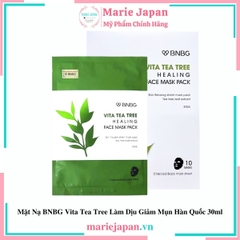 Mặt Nạ BNBG Vita Tea Tree Healing Face Mask Pack Làm Dịu Giảm Mụn Hàn Quốc