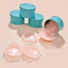 Miếng Dán Ngực Silicon Tàng Hình Hộp Xanh 5 Cặp Trong Suốt Che Nhũ Hoa Siêu Mỏng Tái Sử Dụng Nhiều Lần