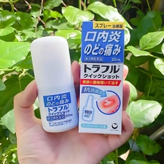 Xịt Nhiệt Miệng Traful Làm Dịu Giảm Đau Viêm Loét Tức Thì Nhật Bản 20ml