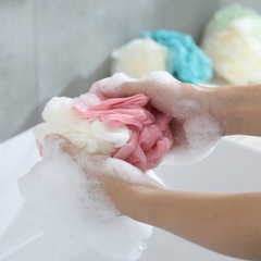 🛁 Bông Tắm Lưới Tròn 2 Màu Siêu Tạo Bọt Mềm Mại Nhẹ Nhàng Cho Da