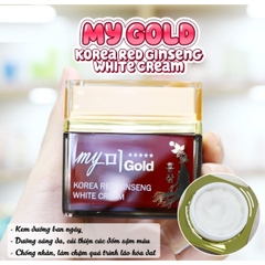 Kem Dưỡng My Gold Korea Red Ginseng - WHITE CREAM NGÀY Hũ 50ml