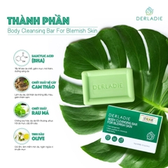 Xà Phòng Derladie Body Cleansing Bar For Blemish Skin Sạch Sâu Giảm Mụn Mờ Thâm Hàn Quốc 50g