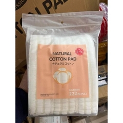Bông Tẩy Trang NATURAL Cotton Pad 3 Lớp Bịch 222 Miếng