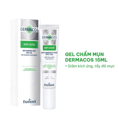 [MUA 1 TẶNG 1] Gel Chấm Mụn Dermacos Anti Acne Anti Imperfection Spot Tuýp 15ml - TẶNG 1 MASK JM