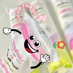Bông Tẩy Trang Befou 100% Cotton Tự Nhiên Không Kích Ứng Sơ Bông Gói 150 Miếng