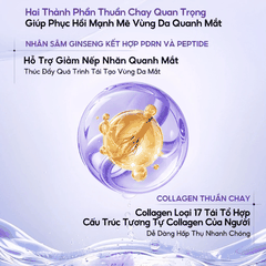Mặt Nạ Mắt Colorkey Luminous Hỗ Trợ Làm Sáng và Nâng Cơ Vùng Da Mắt  Ginseng Brightening & Uplifting Eye Mask 1 Miếng Lẻ 6g
