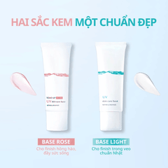Kem Chống Nắng Meishoku Nâng Tông Sáng Mịn Cho Da Dầu Mụn Nhạy Cảm Cica Skin Care UV Repair & Balance Nhật Bản 40g