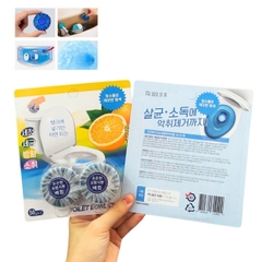 Set 2 Viên Thả Bồn Cầu BND Hương Cam Diệt Khuẩn Tẩy Sạch Vết Bám Thơm Mát Nhật Bản 50g