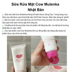 Sữa Rửa Mặt Bọt Mịn Cow Nhật Bản Nhẹ Dịu Da Nhạy Cảm - Chai 200ml