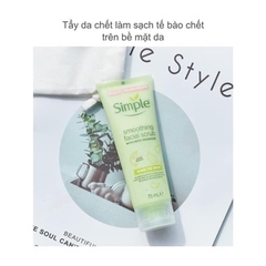 Tẩy TBC Simple Smoothing Facial Scrub Tuýp 75ml