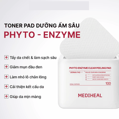 Toner Pad Mediheal Sạch Sâu Dưỡng Ẩm Sáng Da Hàn Quốc Hộp 100 Miếng