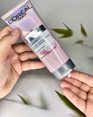 Sữa Rửa Mặt L'Oreal Paris Revitalift Hyaluronic Acid /Glycolic-Bright Glowing Daily Cleanser Foam Làm Sạch Sâu Cấp Ẩm Sáng Da Pháp - Tuýp 100ml