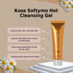 Gel Làm Sạch Mụn Đầu Đen Kose Softymo Hot Cleansing Tuýp 25g