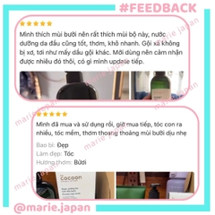 Combo Cocoon 2 Món Dầu Gội Bưởi Giảm Gãy Rụng 500ml + Dầu Xả Bưởi Mềm Mượt 310ml