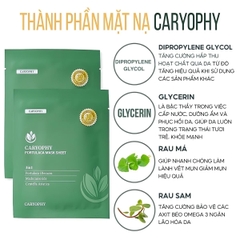 Mặt Nạ Tràm Trà Caryophy Portulaca Mask Sheet Cấp Ẩm Phục Hồi Giảm Mụn Hàn Quốc 22g