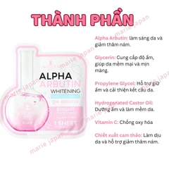 Mặt Nạ Alpha Arbutin Dưỡng Da Trắng Sáng Cấp Ẩm Sâu Siêu Mịn Màng