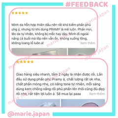 Phấn Phủ Nén Pramy Chống Nắng  Kiềm Dầu Mỏng Mịn Tự Nhiên Sheer UV Pressed Powder 7g