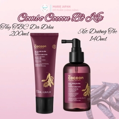 Combo 2 Món Cocoon 1 Xịt Dưỡng Tóc Bồ Kết 140ml + 1 Tẩy TBC Da Đầu Bồ Kết 200ml