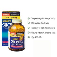 Viên Uống Glucosamine Giảm Đau Bổ Xương Khớp Orihiro Nhật Bản